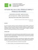ESTUDIO DEL M.A.S DEL PÉNDULO SIMPLE Y PÉNDULO REVERSIBLE