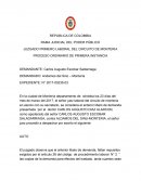 PROCESO ORDINARIO DE PRIMERA INSTANCIA