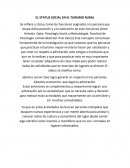 EL STATUS SOCIAL EN EL TURISMO RURAL
