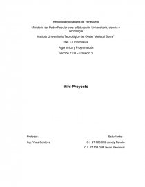 PNF En Informática Algorítmica y Programación. Página 1