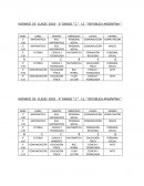 HORARIO DE CLASES 2018 - 4° GRADO “ C “ I.E. “ REPÚBLICA ARGENTINA “