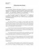 El Derecho como Ciencia