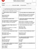 Evaluación Lectura Complementaria “Vamos a buscar un tesoro”