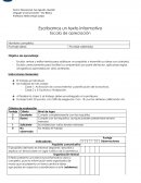 Escribamos un texto informativo Escala de apreciación