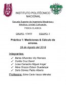 Practica 1 de fisica esime culhuacan