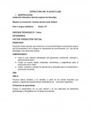 ESTRUCTURA DEL PLAN DE CLASE