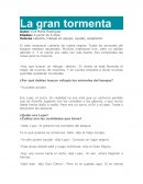 Cuento La Gran Tormenta