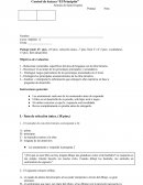 Control de lectura “El Principito”