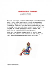 Las batallas en el desierto - Analisis - Ensayos - Raul Ramirez Mendoza Las batallas en el desierto - Analisis - Ensayos - Raul Ramirez Mendoza