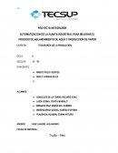 AUTOMATIZACION DE LA PLANTA INDUSTRIAL PARA MEJORAR EL PROCESO DE ABLANDAMIENTO DE AGUA Y PRODUCCION DE VAPOR