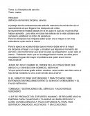 La disciplina del servicio