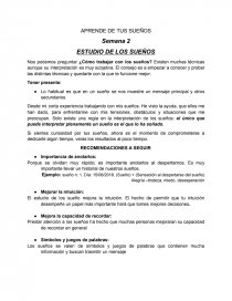 Semana 2 ESTUDIO DE LOS SUEÑOS. Página 1