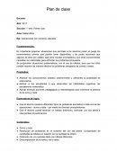 Plan de clase Matematica