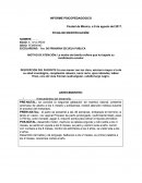 INFORME PSICOPEDAGOGICO PRIMARIA