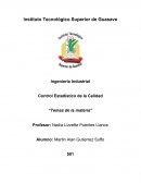 Control Estadístico de la Calidad “Temas de la materia”