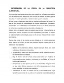 IMPORTANCIA DE LA FISICA EN LA INDUSTRIA ALIMENTARIA