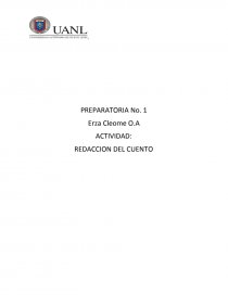 Redacción de cuento. Página 1