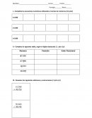 PRUEBA DE MATEMATICAS SUMAS Y RESTAS