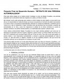 Proyecto Final de Desarrollo Humano: “RETRATO DE UNA PERSONA AUTORREALIZADA”