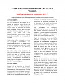Informe de investigación escolar