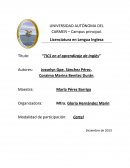 Cartel de TIC's en e aprendizaje del inglés