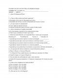 EXAMEN DE EDUCACIÓN FÍSICA DE PRIMER GRADO