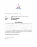 Acta de inasistencia a citación del consultorio jurídico