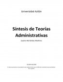 Síntesis de Teorías Administrativas