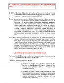 PRINCIPALES CONSIDERACIONES EN LA CONTRATACIÓN CIVIL