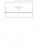 PRÁCTICA DE MANIPULACIÓN ALGEBRAICA DE FUNCIONES BOOLEANAS