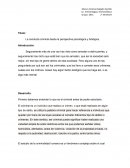 La conducta criminal desde la perspectiva psicológica y biológica.