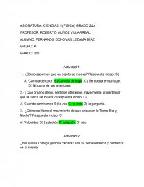 ASIGNATURA: CIENCIAS II (FISICA) GRADO 2do.. Página 1