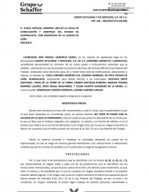 DEMANDA LABORAL CONTESTACION. Página 1