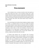 Etica empresarial ensayo