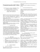 Caracterizacion cobre