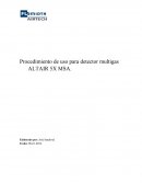 Procedimiento de uso para multigas Altair 5x MSA