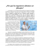 ¿Por qué los ingenieros debemos ser filósofos?