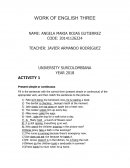 WORK OF ENGLISH THREE