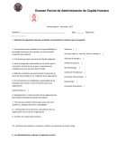 Examen Parcial de Administración de Capital Humano