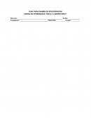 GUÍA PARA EXAMEN DE RECUPERACIÓN