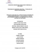 PROPUESTA DE MEJORA DE LA PRODUCTIVIDAD DE SISTEMAS DE PARQUEADEROS MEDIANTE LA VALIDACIÓN DE LA IDEA DE ESTACIONAMIENTO VERTICAL AUTOMATIZADO EN EL CENTRO HISTÓRICO DE CARTAGENA