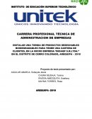 INSTALAR UNA TIENDA DE PRODUCTOS DESECHABLES BIODEGRADABLES PARA TENER UNA CARTERA DE CLIENTES, EN LA MICRO EMPRESA “BIOAQP S.R.LTDA.” EN EL DISTRITO DE CERRO COLORADO, AREQUIPA – 2018