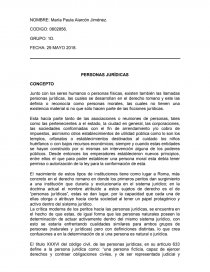 Personas jurídicas trabajo. Página 1