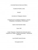 Fundamentos de la Investigación Pedagógica II y Técnicas Bibliográficas, Hemerograficas y Documentales II