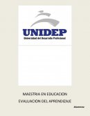 EVALUACION DEL APRENDIZAJE