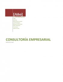 CONSULTORÍA EMPRESARIAL -PROYECTO. Página 1