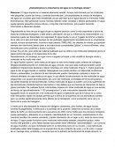 Subestimamos la importancia del agua en la biología celular?