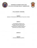 ANÁLISIS Y PROPUESTAS PARA CONFLICTO DE ÉTICA Y MORAL