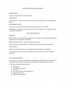 Conceptos básicos de Mantenimiento