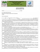 Carta compromiso para estudiantes de Docentes
